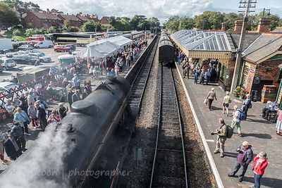 Steam train, 1940's Weekend, Sheringham, Norfolk