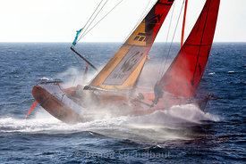 IMOCA 60' PRB - Skipper : VIncent RIOU - Route du Rhum 2018 - Au large de Groix le 10/10/2018