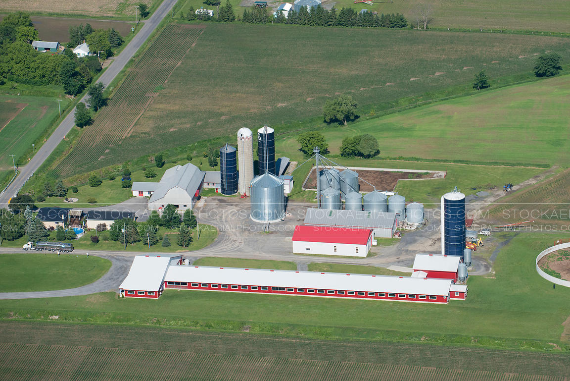 Aerial Photo Farm Aerial Photo