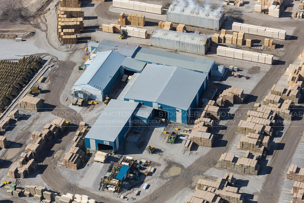 Aerial Photo Spray Lakes Sawmill, Cochrane