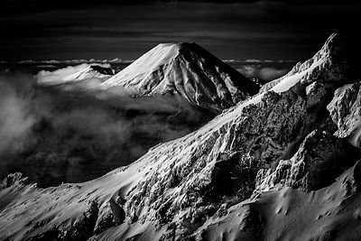 Mount Ngauruhoe and Mount Tongariro