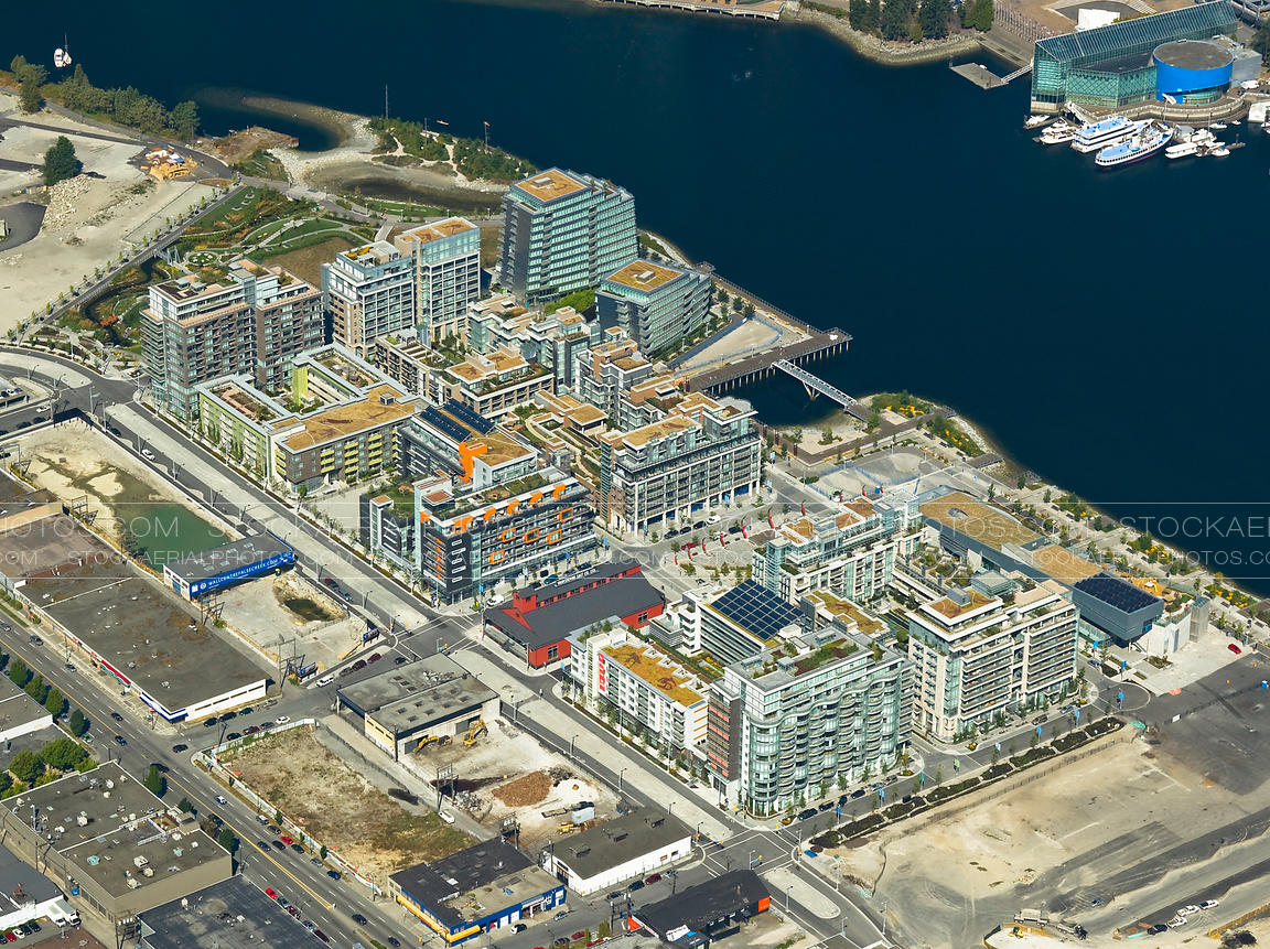 Aerial Photo Olympic Village, Vancouver