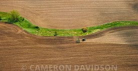 Aerial USA Iowa Farm