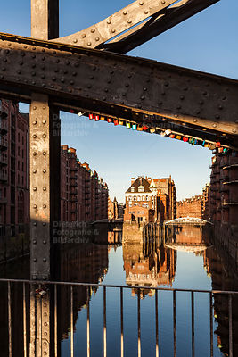 Liebesschlösser, Wasserschloss, Speicherstadt, Hafen, Hamburg