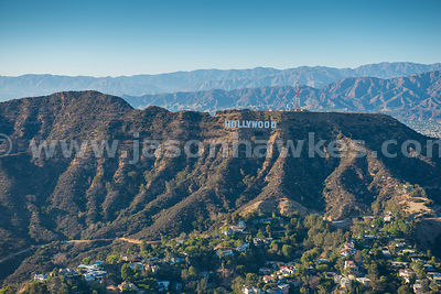 Aerial view of Los Angeles, California. USA