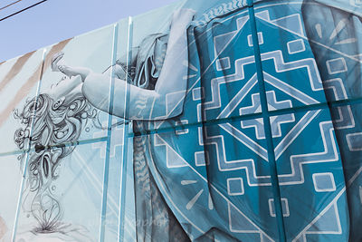 Miles Toland, Wide Open Walls mural festival, Sacramento, 2017