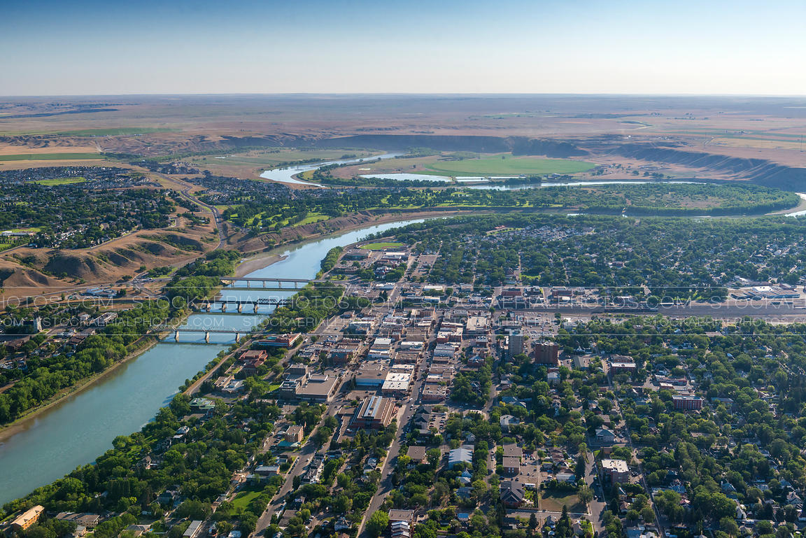 Aerial Photo Medicine Hat, Alberta