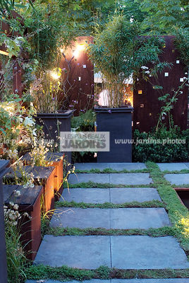 Eclairage de jardin. Paysagiste : Didier Danet, Paris