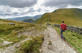 Hiking in the Lake District, UK.
