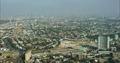 London Aerial Footage of redevelopment of Earls Court.