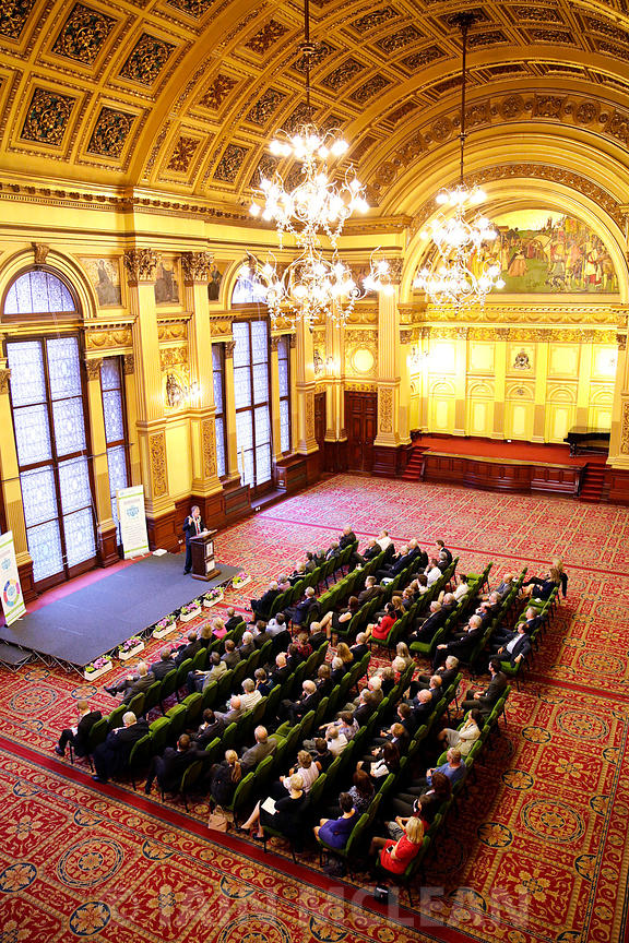 City Chambers, Glasgow and at night Kelvingrove Art Gallery and Museum, Glasgow..21.10.15.Prof Jim Blair, new President of the CIWM..Picture Copyright:.Iain McLean,.79 Earlspark Avenue,.Glasgow.G43 2HE.07901 604 365.photomclean@googlemail.com.www.iainmclean.com.All Rights Reserved.No Syndication
