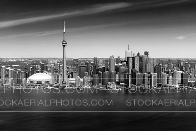 Toronto Skyline - Black and White