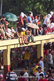 procession of Black Nazarene in Quiapo, Manila Philippines.