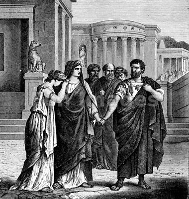 Marcus Atilius Regulus departs from Rome during Punic Wars