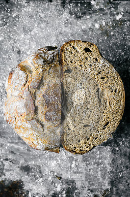 Spelt Rye Crusty Overnight Bread