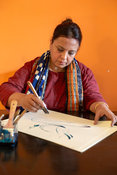 Qatar Dagar, a celebrated calligrapher