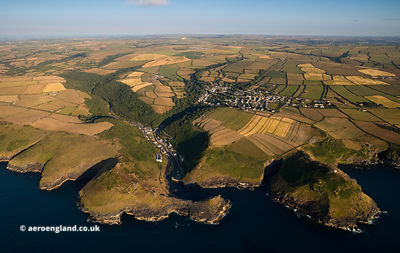 Boscastle from the air