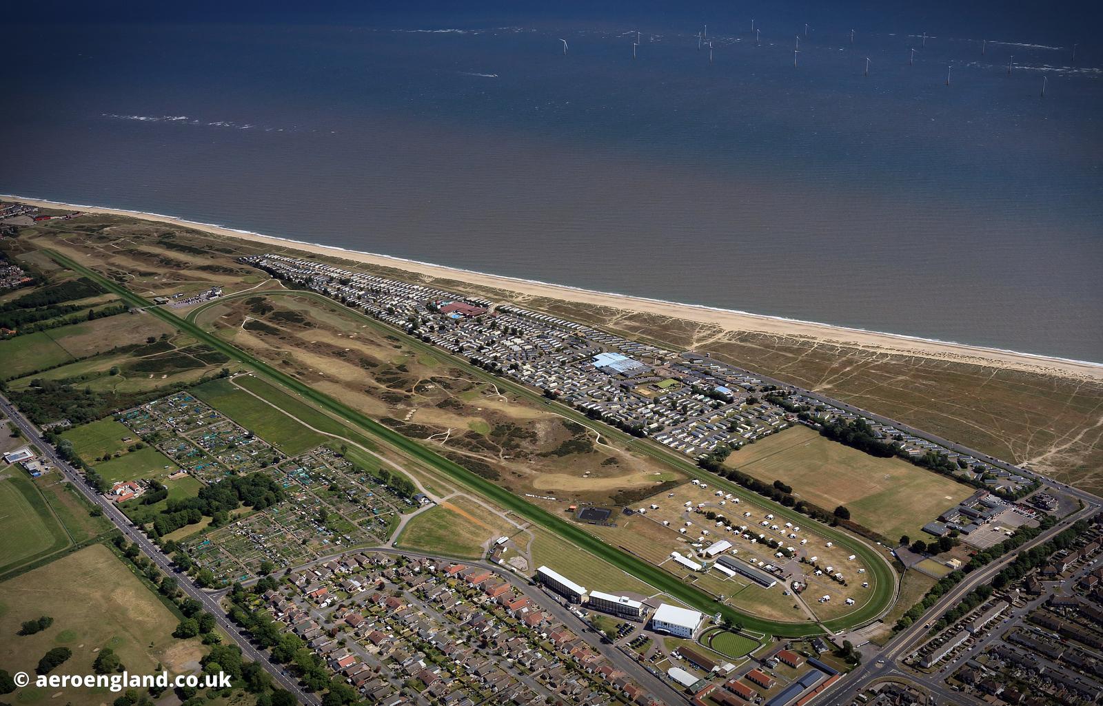 aeroengland aerial photograph of Great Yarmouth Racecourse Great
