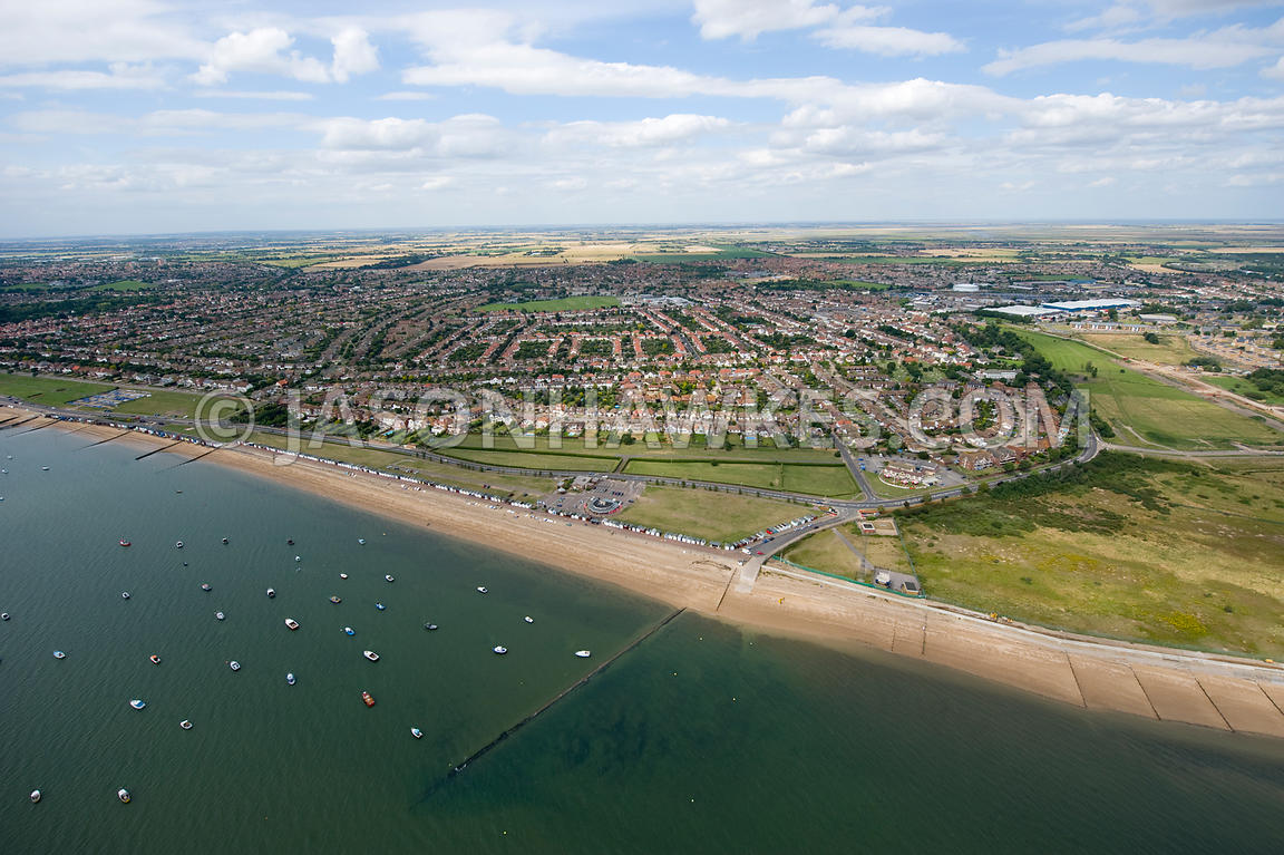 Aerial View. Thorpe Bay, Essex . Jason Hawkes