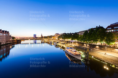 Biergarten, Weserpromenade, Weser, Schlachte, Bremen