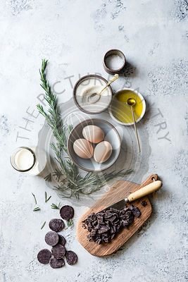 Ingredients for Chocolate Pots de Creme
