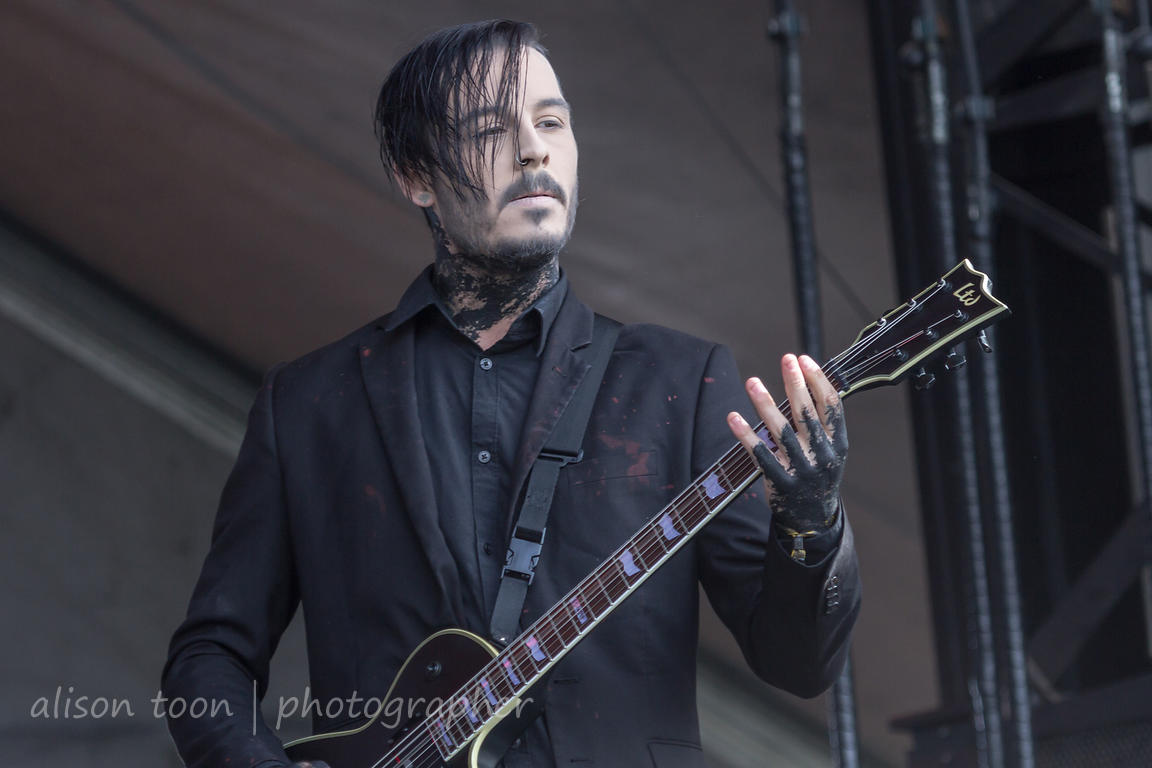 ALISON TOON PHOTOGRAPHER Ryan Sitkowski, guitar, Motionless In White