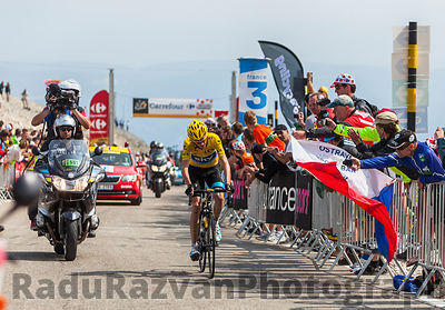 Yellow Jersey on Mont Ventoux
