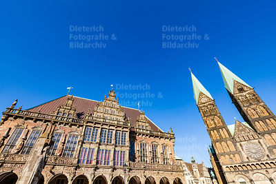 Rathaus, Dom, Marktplatz, Bremen