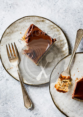Banana Cake with Chocolate Ganache