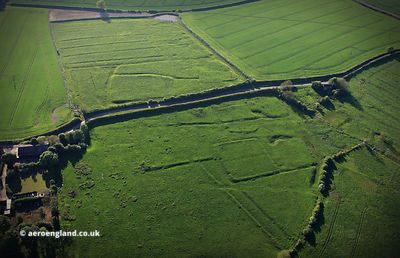 Calcethorpe deserted medieval villages (DMV) Lincolnshire aerial photograph