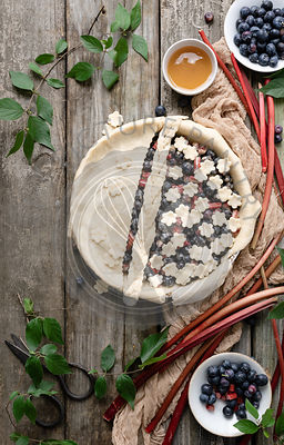 Blueberry Rhubarb Pie