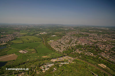 aerial photograph of Horsforth Leeds Yorkshire England UK