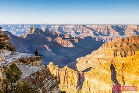 Man sitting on the edge, Grand Canyon, USA
