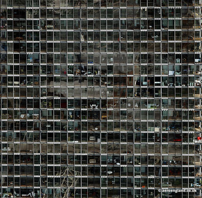 aerial photograph of the Beetham Tower Manchester.