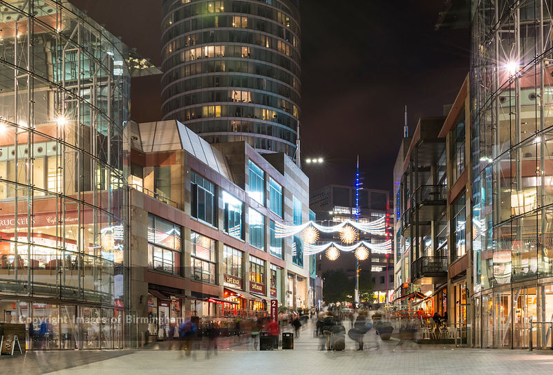 Images of Birmingham Photo Library Christmas lights at the Bullring