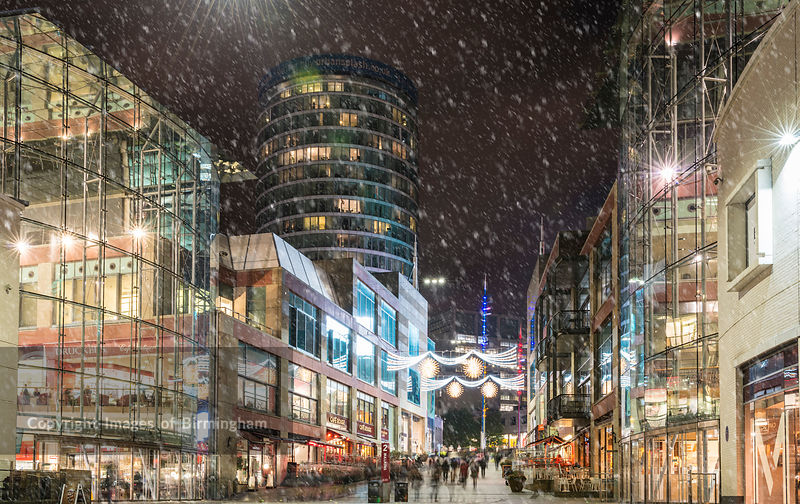 Images of Birmingham Photo Library Christmas lights at the Bullring