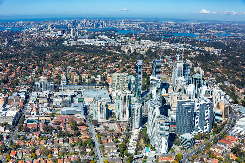 Sydney Aerial Photography Chatswood to The City