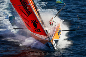 IMOCA 60' PRB - Skipper : VIncent RIOU - Route du Rhum 2018 - Au large de Groix le 10/10/2018