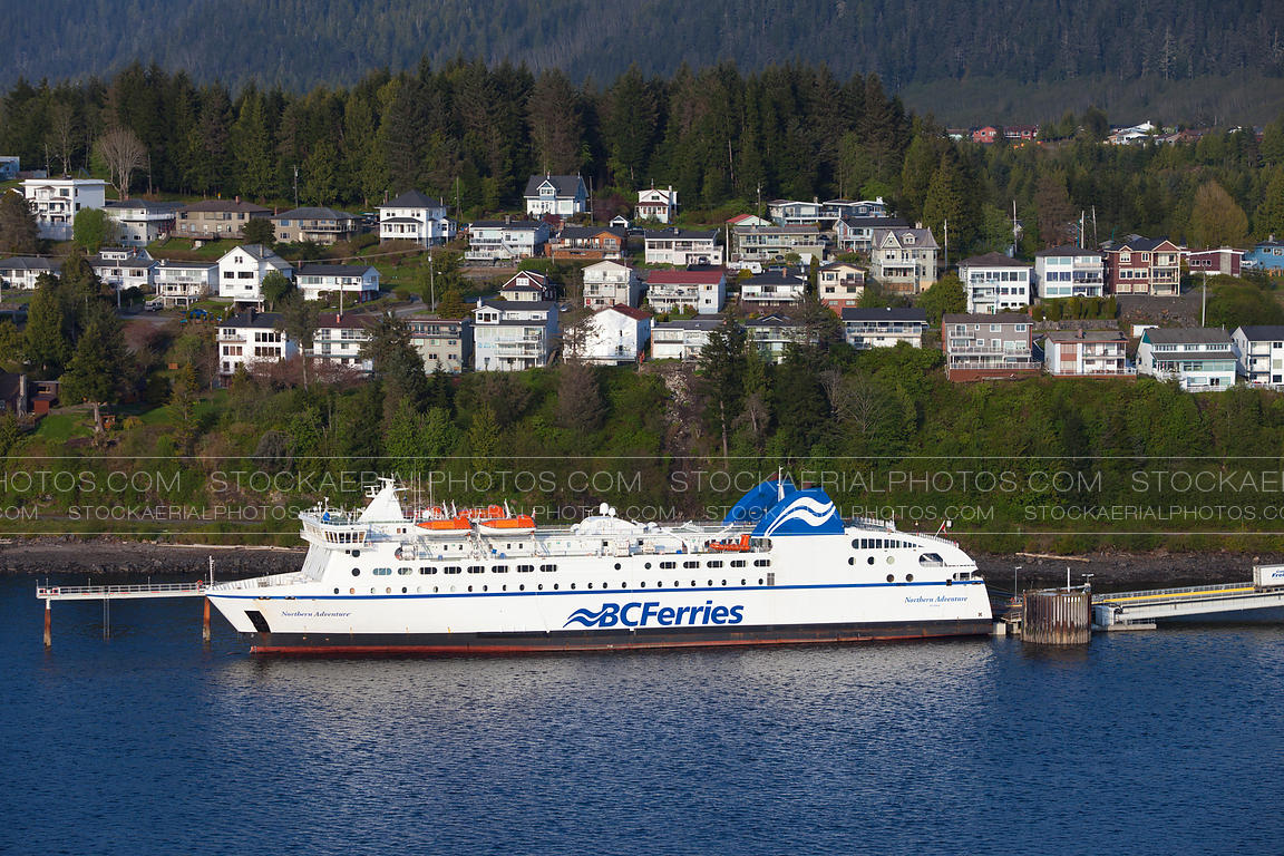 Aerial Photo BC Ferries Northern Adventure, Prince Rupert