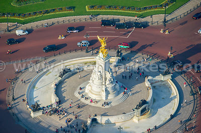 Aerial view of the victoria Memorial, London