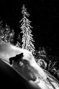 Night Powder skiing with Adrien Coirier