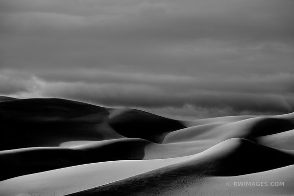 GREAT SAND DUNES NATIONAL PARK COLORADO BLACK AND WHITE