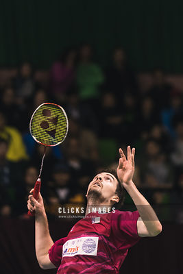 YONEX-SUNRISE Hong Kong Badminton Open Mixed Double Christinna Pedersen/Mathias Christiansen DEN v Liao Min Chun/Chen Hsiao Huan TWN at Hong Kong Coliseum on November 24, 2017. (Lampson Yip/Clicks Images)