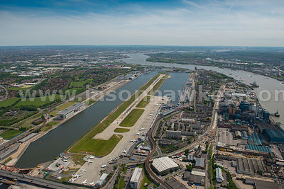 Aerial view of London City Airport, Newham