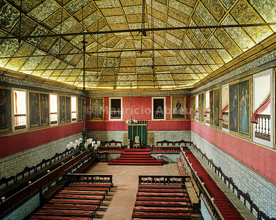 Interior of the University's Sala dos Capelos. This University is the 2nd oldest in Europe, Coimbra, Portugal