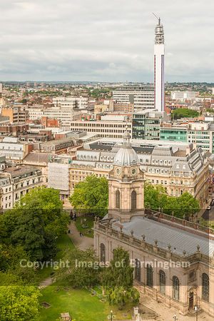 St Philips Cathedral, St Philips Square, Birmingham, West Midlands, England, UK
