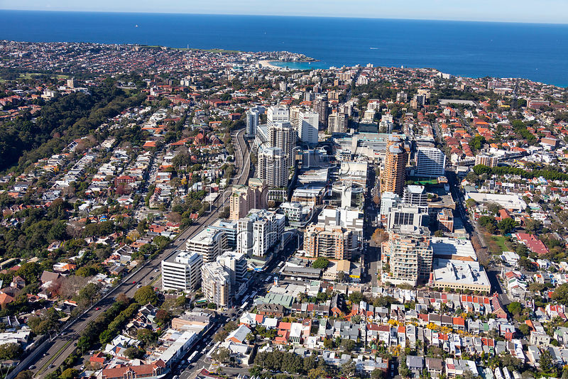 Sydney Aerial Photography Bondi Junction