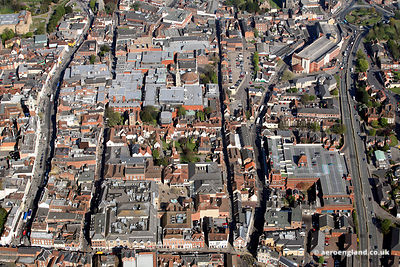 aerial photograph of Colchester Essex England UK