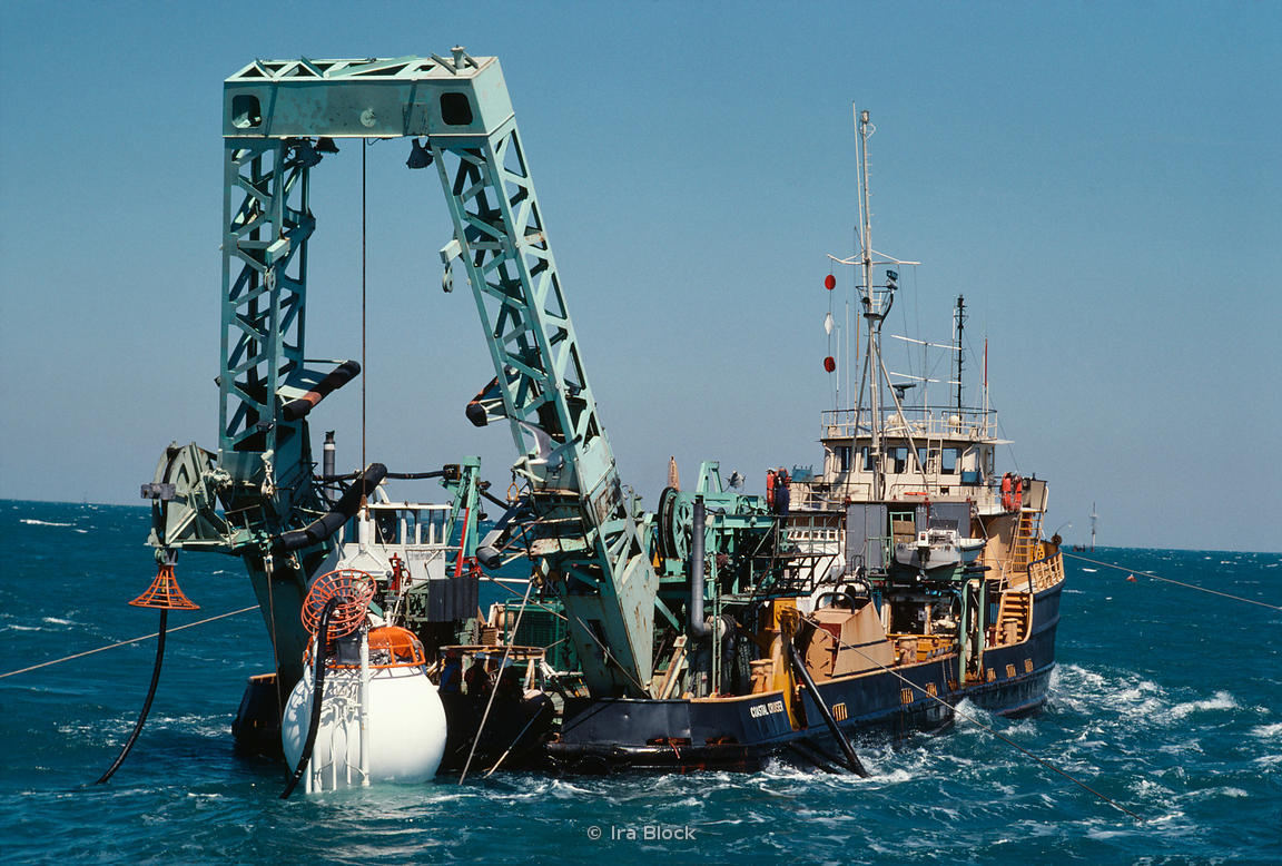 Ira Block Photography Support ship and diving bell