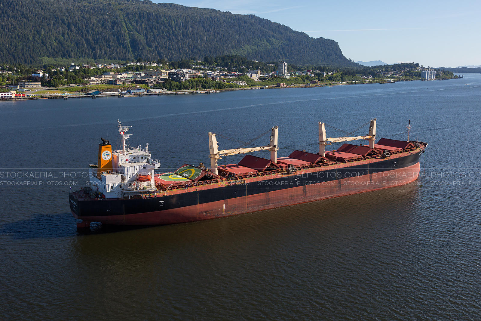 Aerial Photo Bulk Cargo Ship